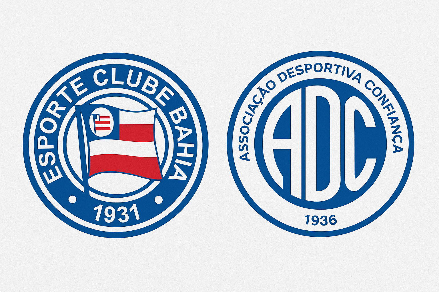 Duelo entre Bahia e Confiança já teve goleada histórica de 10 a 2. Foto: Feito por IAa