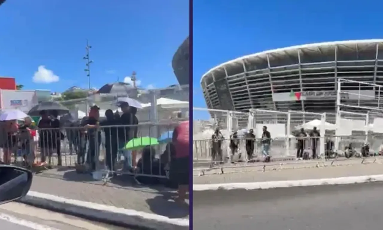 Fãs do Guns N’ Roses já formam fila em frente à Fonte Nova