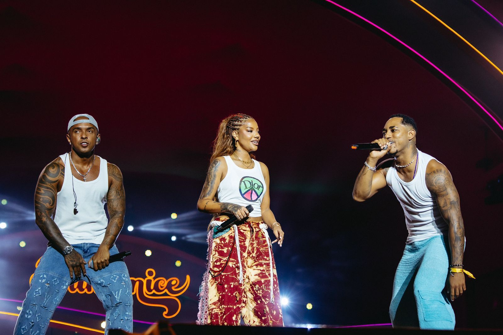 Ludmilla cantou com Bruno Mgnata e O Kannalha | Foto: Lucas Leawry | Walter Guedes | Matheus Andrade