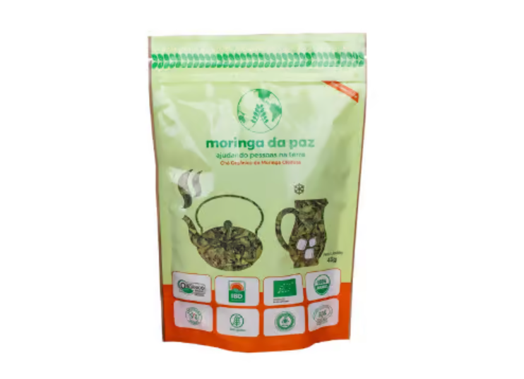 Ch&aacute; Org&acirc;nico de Moringa Ole&iacute;fera.| Foto: Redes Sociais