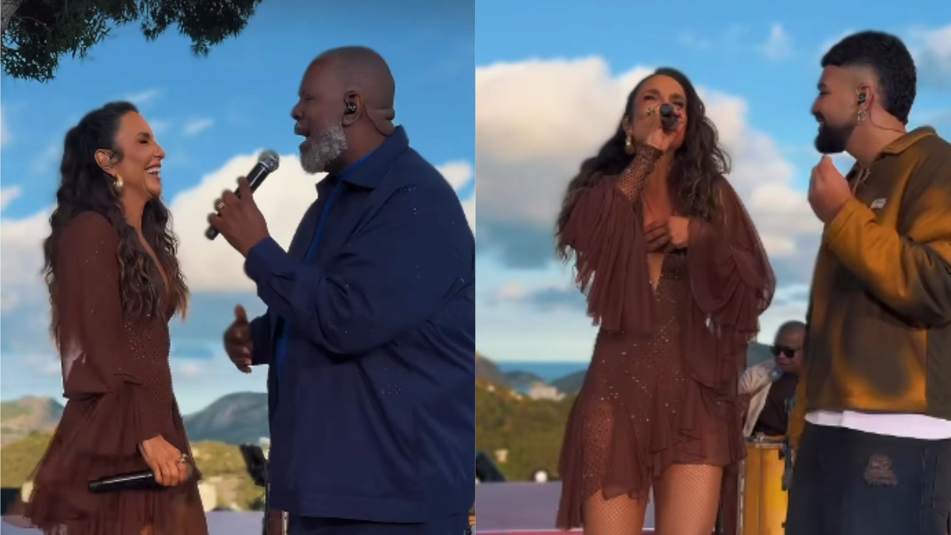 Pericles e Dilsinho também cantaram com Ivete