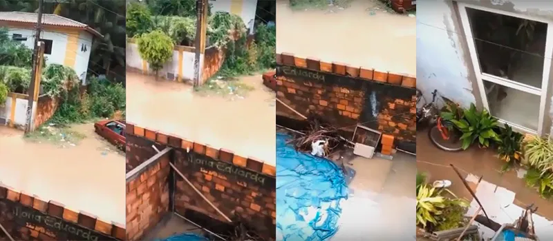 ‘FALA, POVO’: Moradores denunciam alagamento com mau cheiro causado por esgoto em Portão; Assista