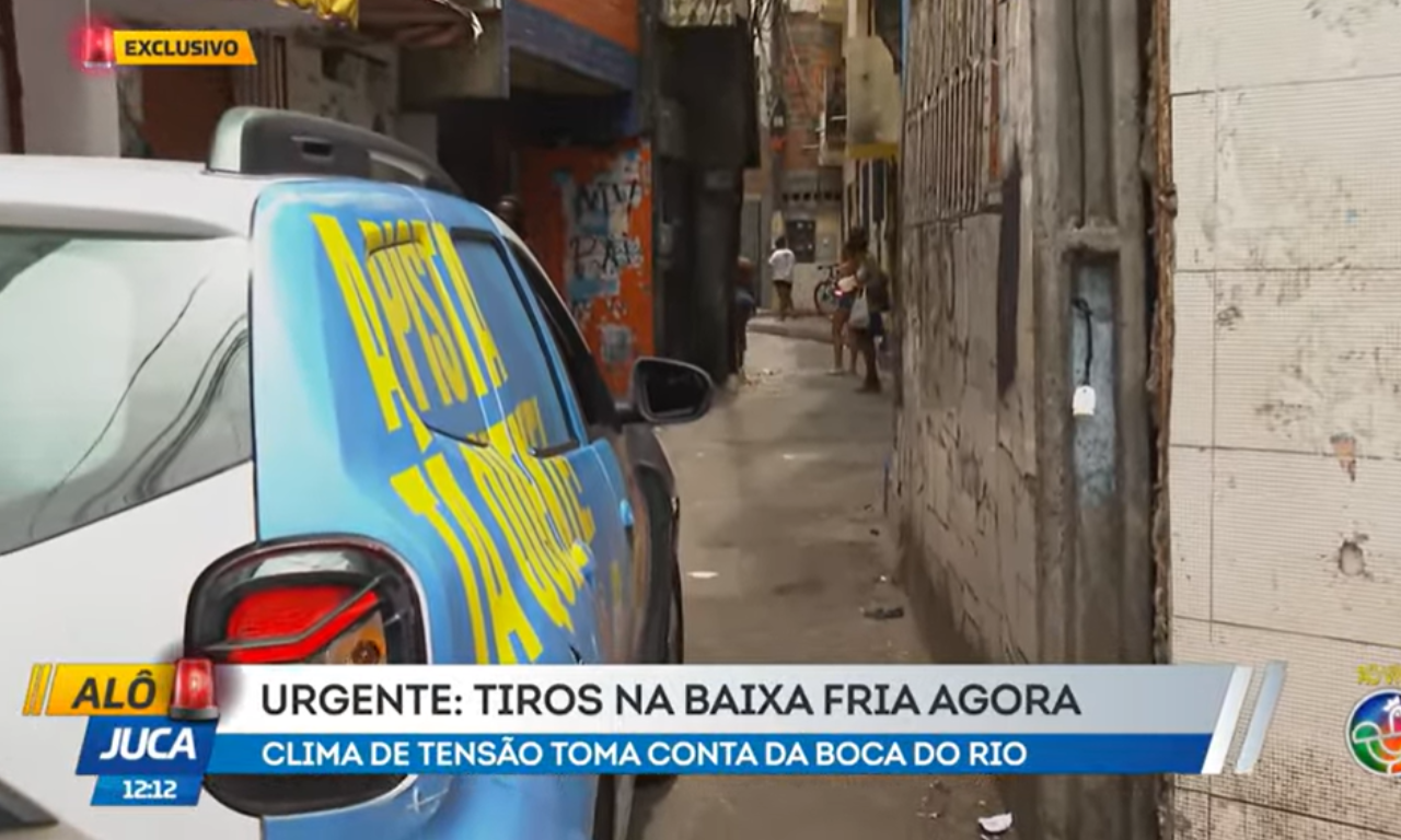 Dois homens morrem ap&oacute;s tiroteio no bairro da Boca do Rio.Foto: Reprodu&ccedil;&atilde;o | TV Aratu