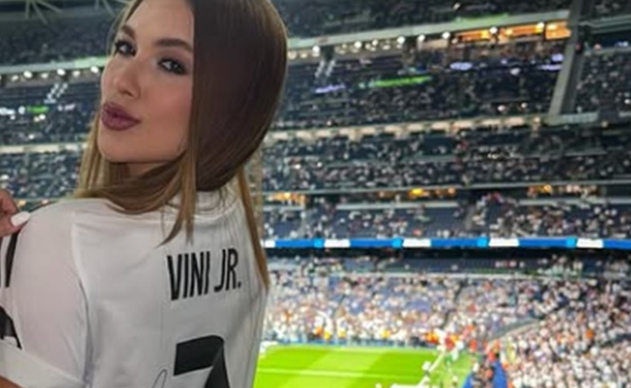 Virgínia acompanha partida do Real Madrid; Foto: Reprodução