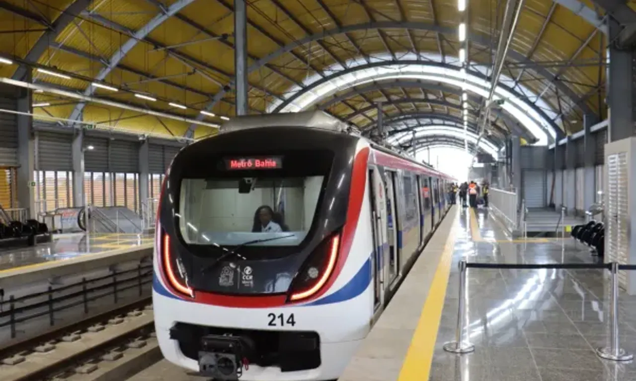 Elei&ccedil;&otilde;es 2026: Metr&ocirc; de Salvador ter&aacute; passagem gratuita no dia da vota&ccedil;&atilde;o. Foto: Divulga&ccedil;&atilde;o CCR
