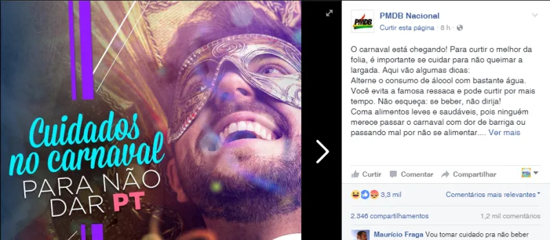 RAIZ OU NUTELLA?: Com memes e trocadilhos, PMDB dispara farpas ao PT, antigo aliado