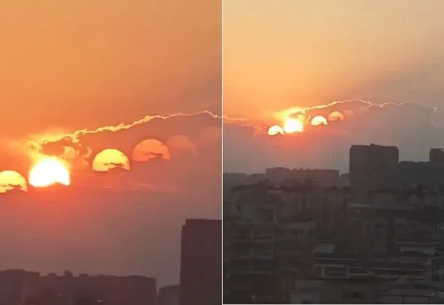 Sete sóis? Vídeo flagra fenômeno raro e viraliza nas redes; entenda o que aconteceu