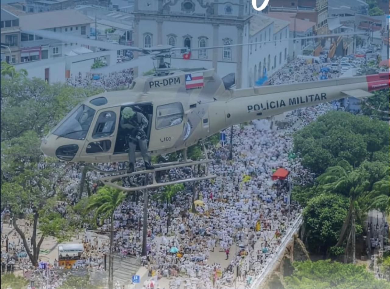 Opera&ccedil;&atilde;o Lavagem do Bonfim 2026 refor&ccedil;a policiamento nos festejos.| Foto: Divulga&ccedil;&atilde;o Pmba