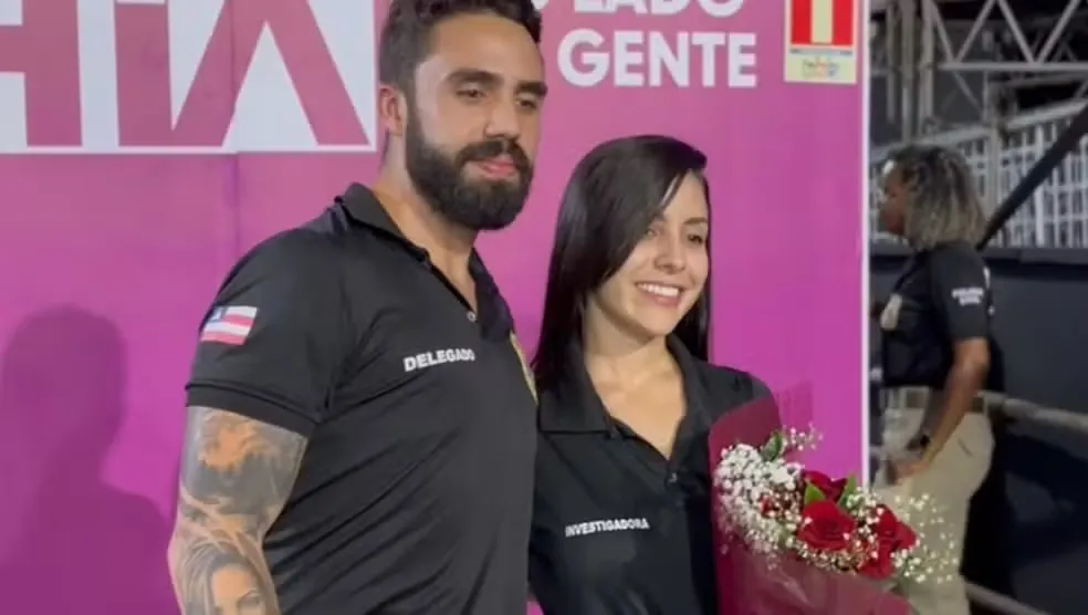 Delegado pede investigadora em casamento no Festival Virada Salvador