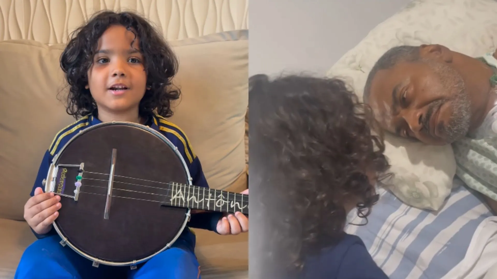 Fofura! Neto de Arlindo Cruz faz vídeo para o avô: 'Estrelinha'