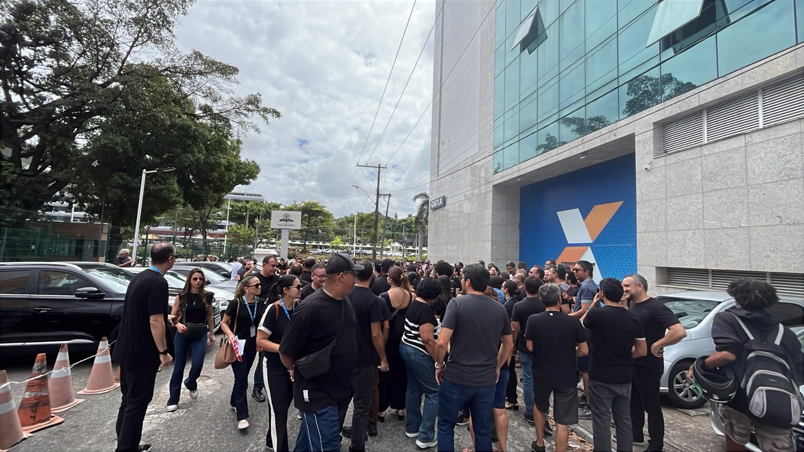 Bancários da Caixa ceguem com paralisação em Salvador após rejeição de proposta. | Foto: Divulgação