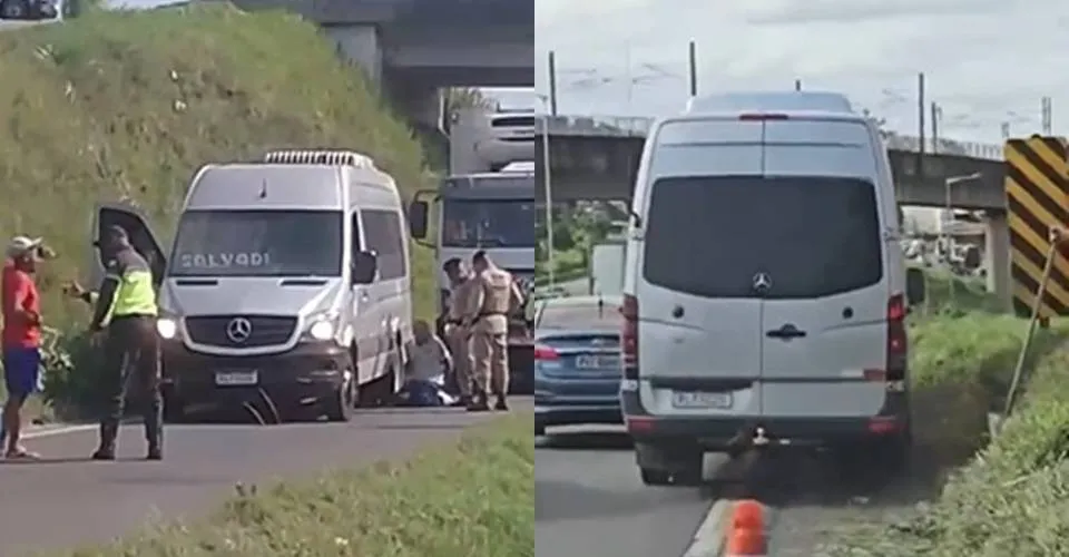 VÍDEO: motorista de van é preso após atropelar agente e fugir de policiais na BR-324