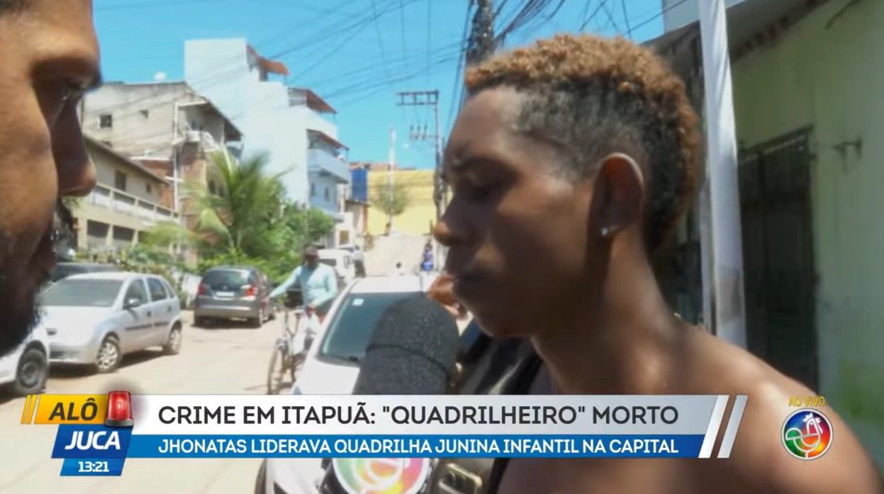 Suspeito De Matar Jhonatas &Eacute; Preso. | Foto: Reprodu&ccedil;&atilde;o TV Aratu 