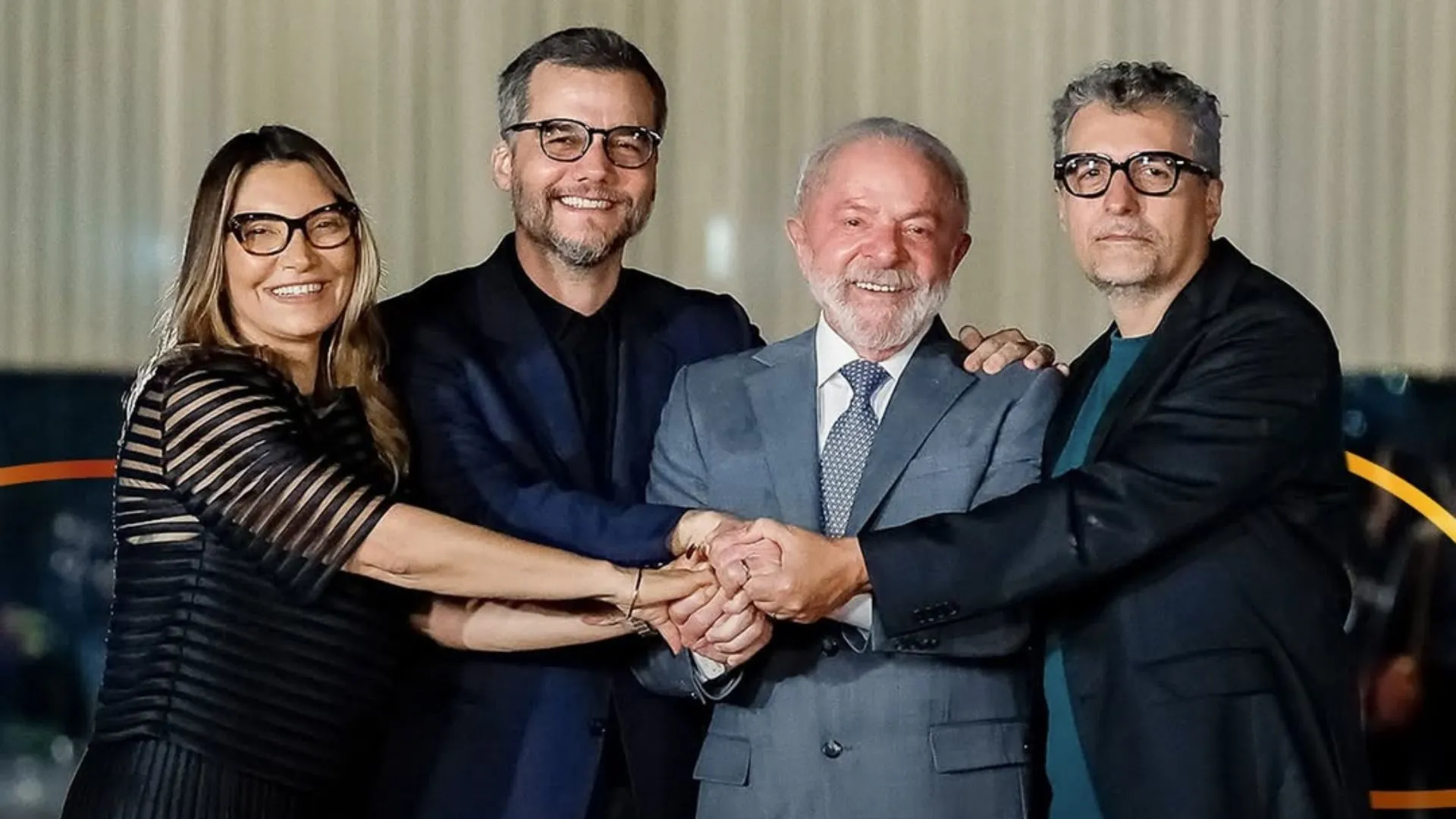 Janja, Wagner Moura, Lula e Kléber Mendonça Filho