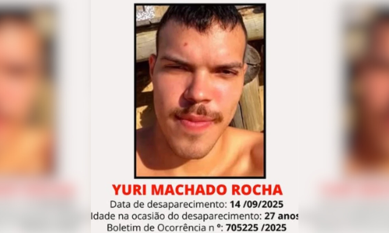 Yuri estava desaparecido desde o último domingo. Foto: Reprodução