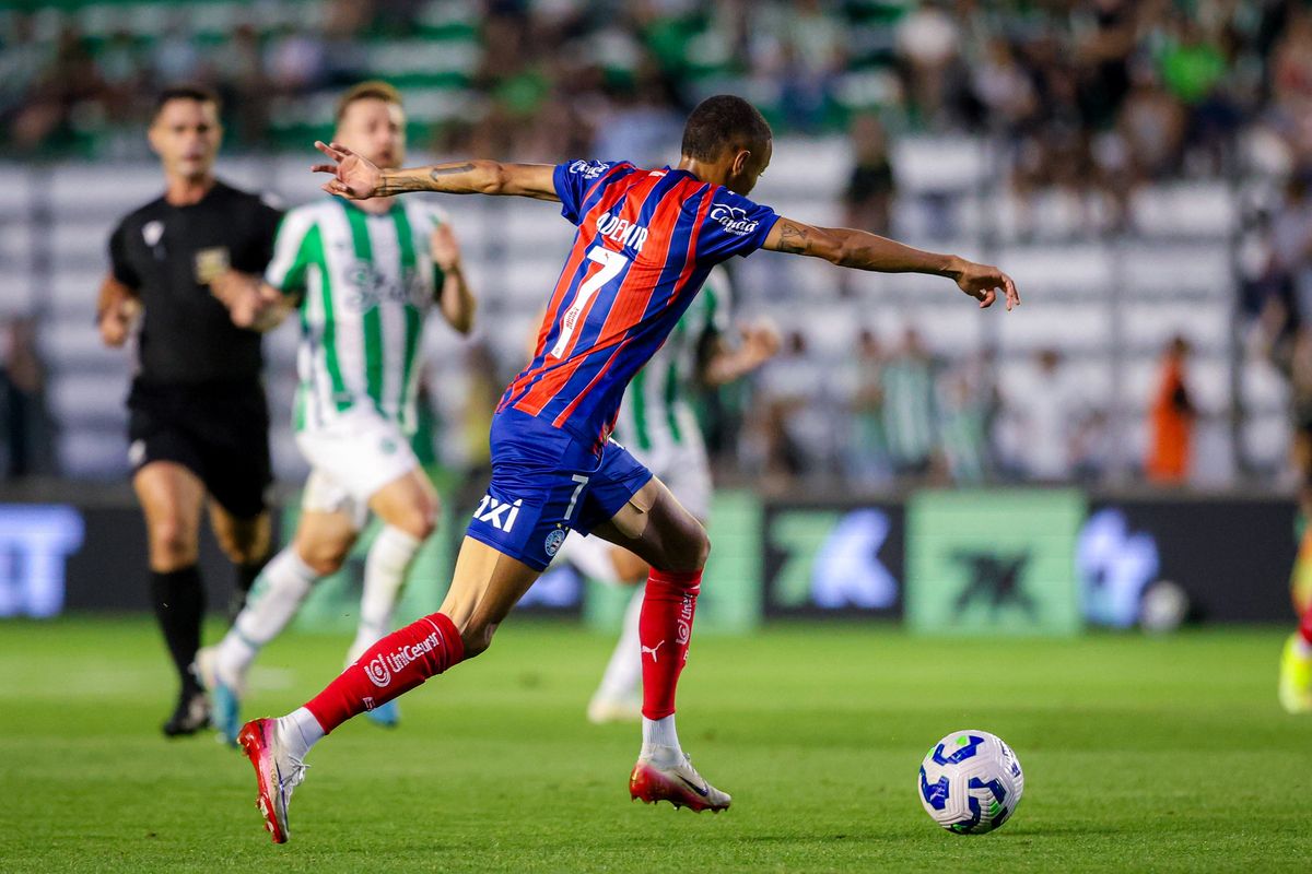 O Bahia empatou em 1x1 com o Juventude com gols de Ademir e Taliari. Foto: Letícia Martins/EC Bahia