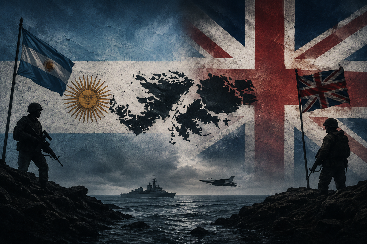 Guerra das Malvinas. Foto: Ilustra&ccedil;&atilde;o | IA/ChatGPT