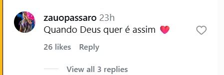 Foto: Mensagem de Zau 