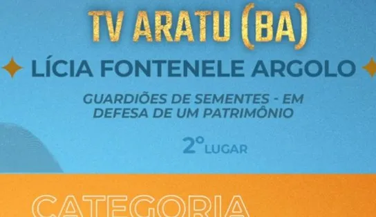 TV Aratu ganha Prêmio Semear Internacional de Jornalismo por reportagem "Guardiões de Sementes"