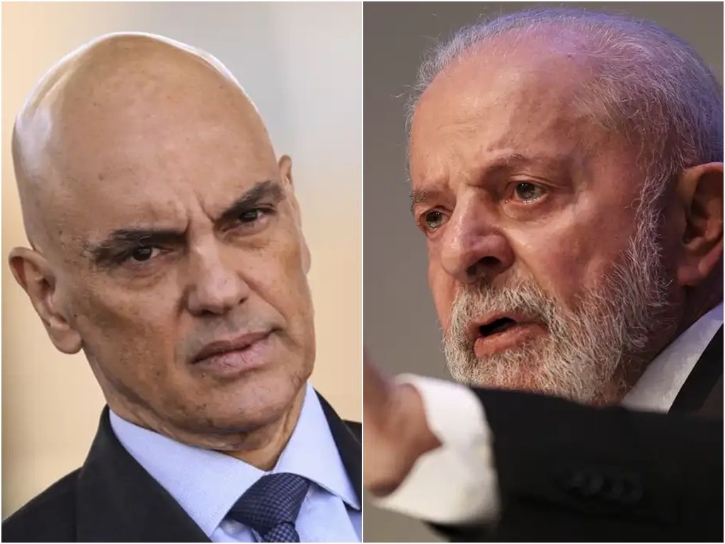 O presidente Lula e o ministro do STF, Alexandre de Moraes, foram alvo das críticas de BolsonaroFoto: Agência Brasil