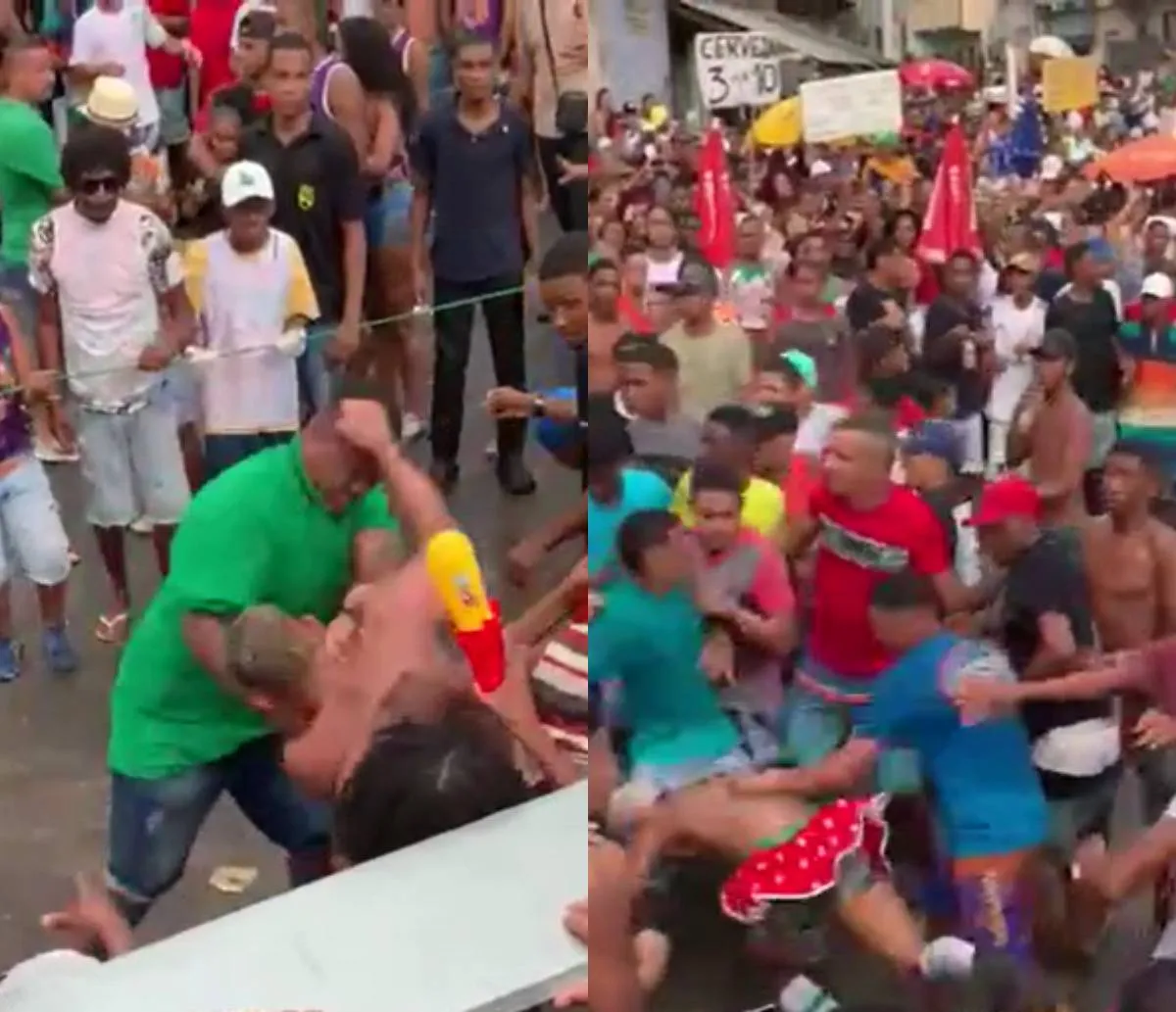 Briga generalizada acontece durante "Ressaca do Carnaval" no Subúrbio de Salvador