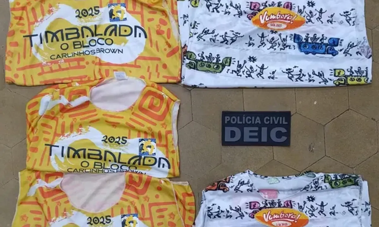 Cinco abad&aacute;s falsificados eram comercializados na Barra. Foto: Divulga&ccedil;&atilde;o - Ascom/PCBA