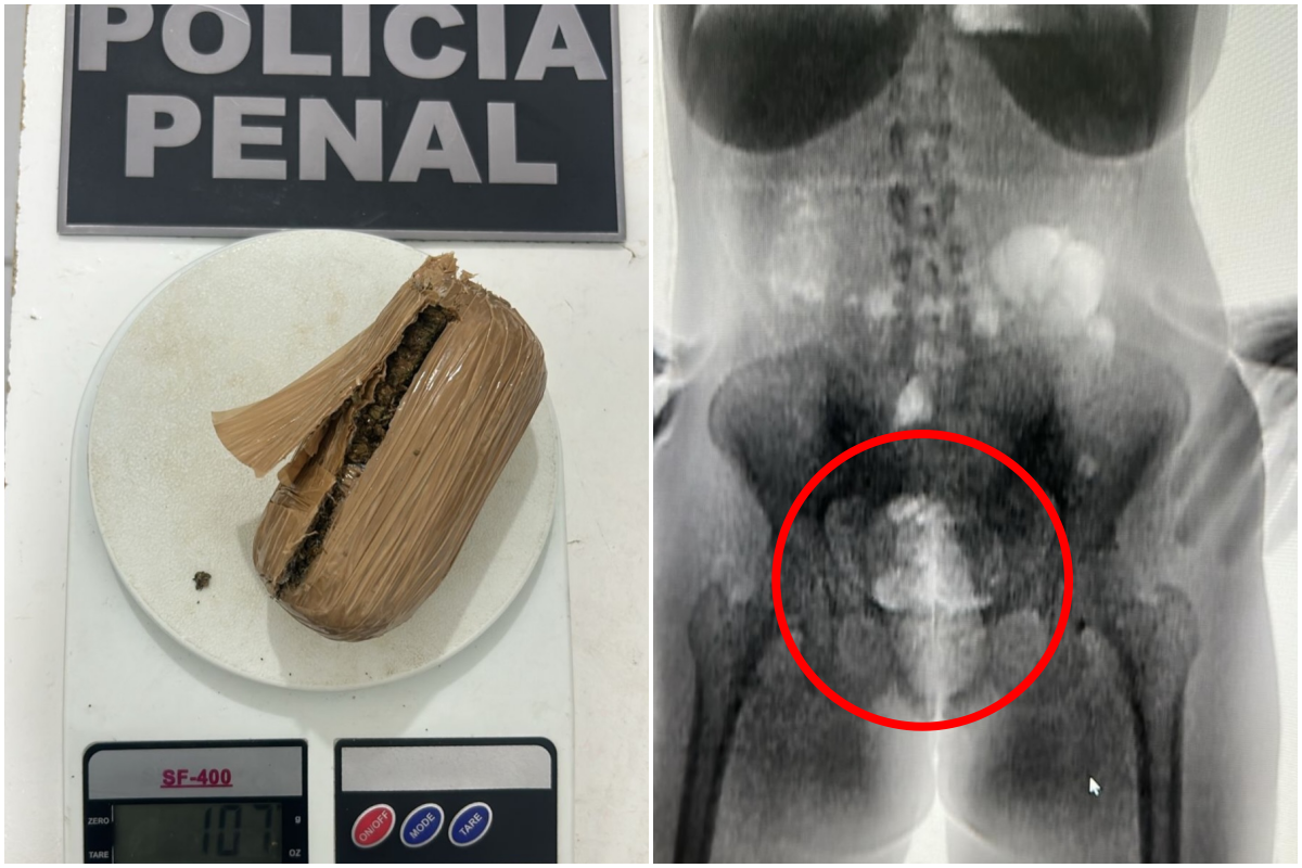 Mulher &eacute; flagrada com maconha nas partes &iacute;ntimas em visita a pres&iacute;dio na Bahia. Foto: Ascom/Seap