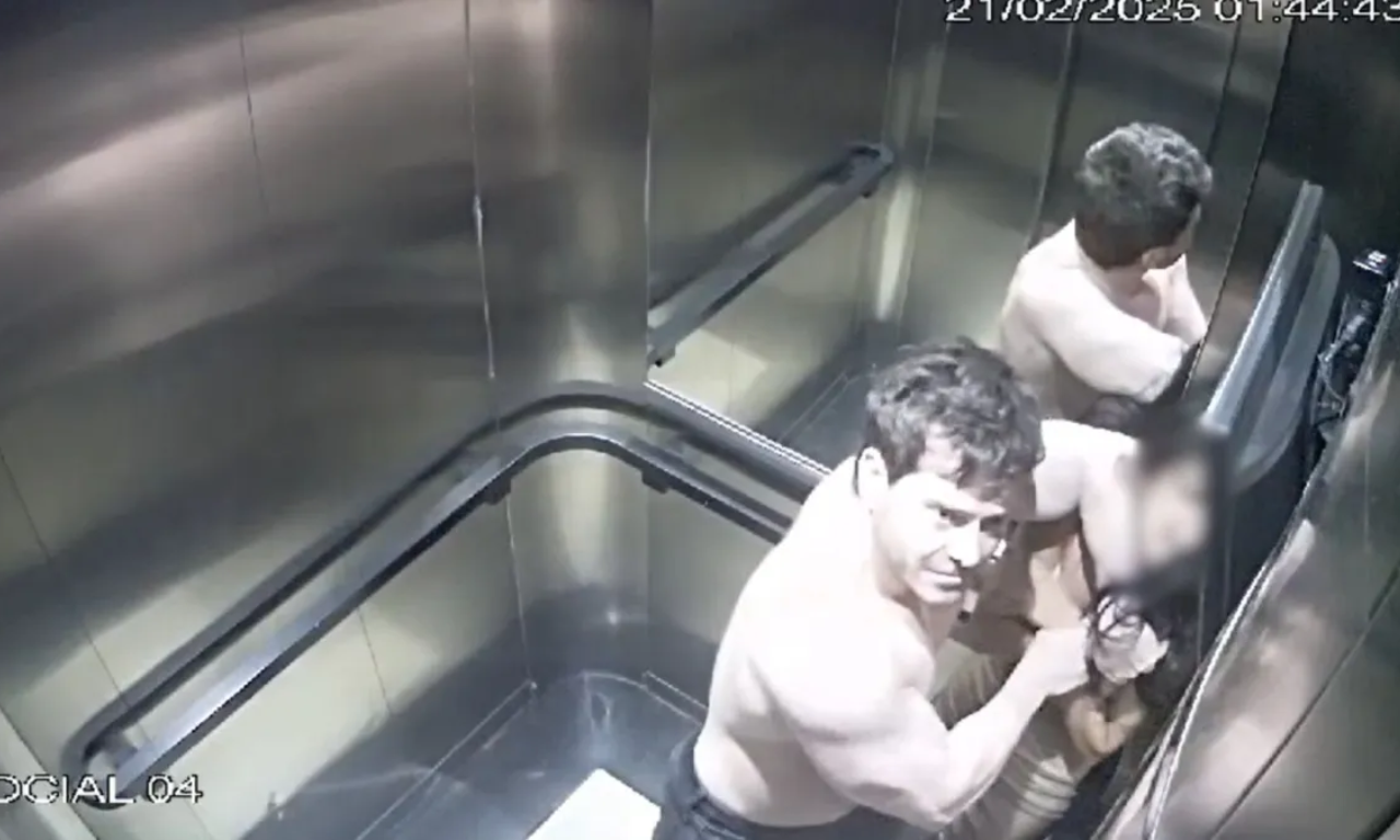 Influenciadora &eacute; agredida pelo namorado at&eacute; desmaiar dentro de elevador.Foto: Reprodu&ccedil;&atilde;o