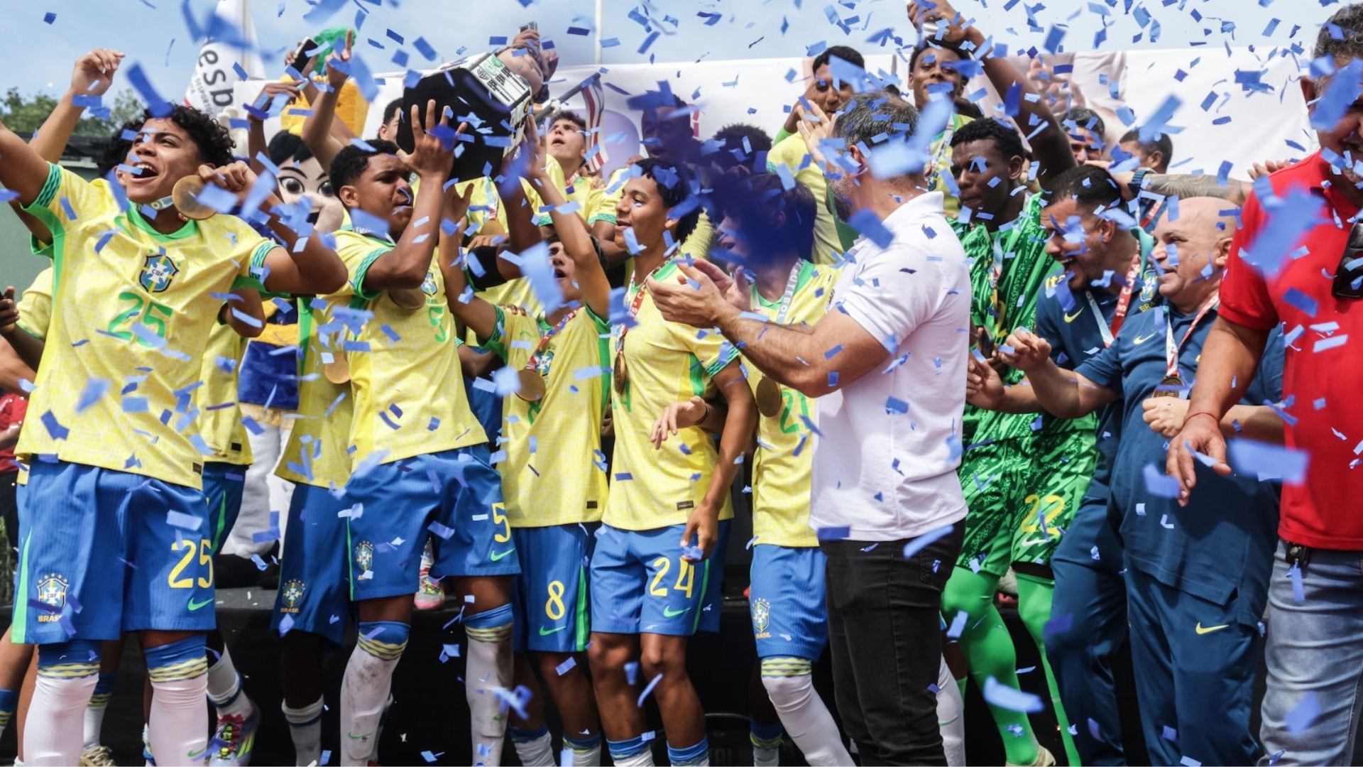 Seleção Brasileira sub-15 conquista o tetracampeonato na Copa 2 de Julho | Foto: Ascom/Sudesb