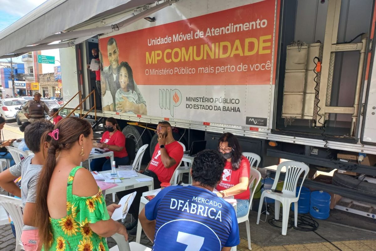 Ministério Público realiza atendimentos jurídicos grátis em São Marcos. Foto: MPBA