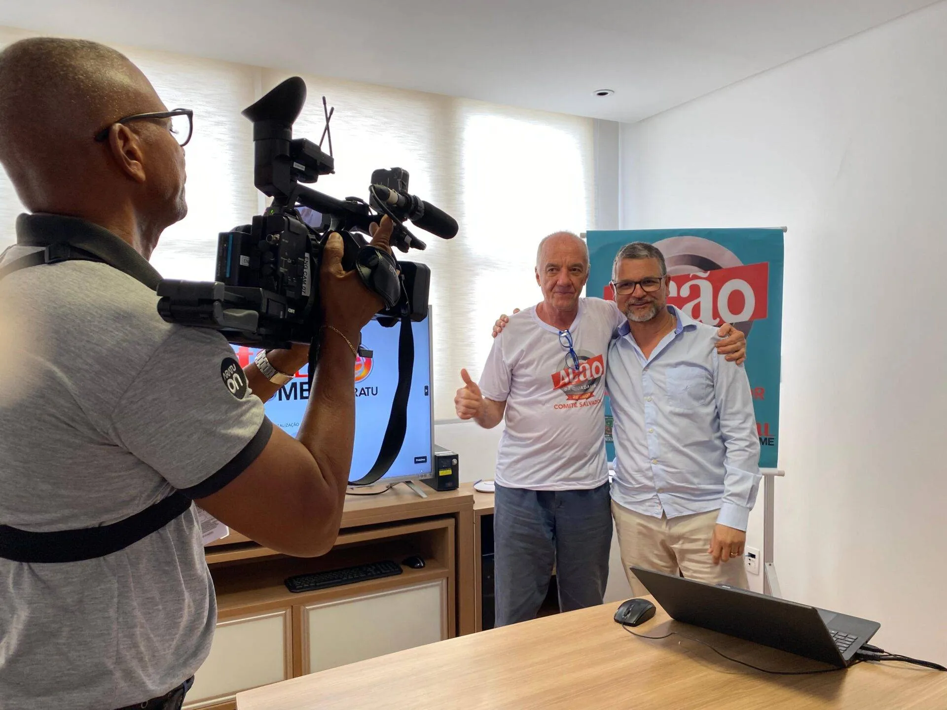TV Aratu assina parceria com Ação da Cidadania para a campanha Natal Sem Fome 2023