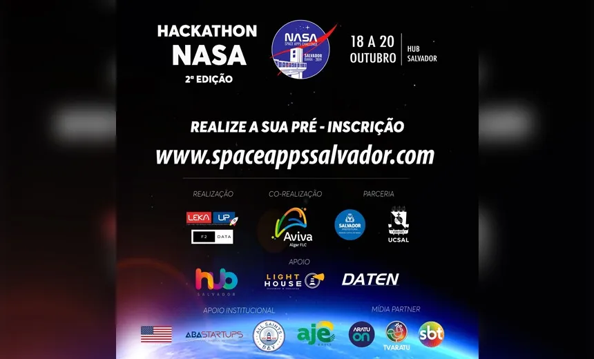 Salvador sedia nova edição do Hackathon da Nasa; inscrições já estão abertas