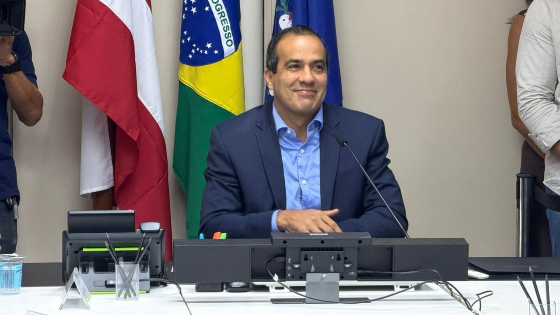 Bruno Reis anuncia novo secretariado. Foto: Jo&atilde;o Tramm | Aratu ON