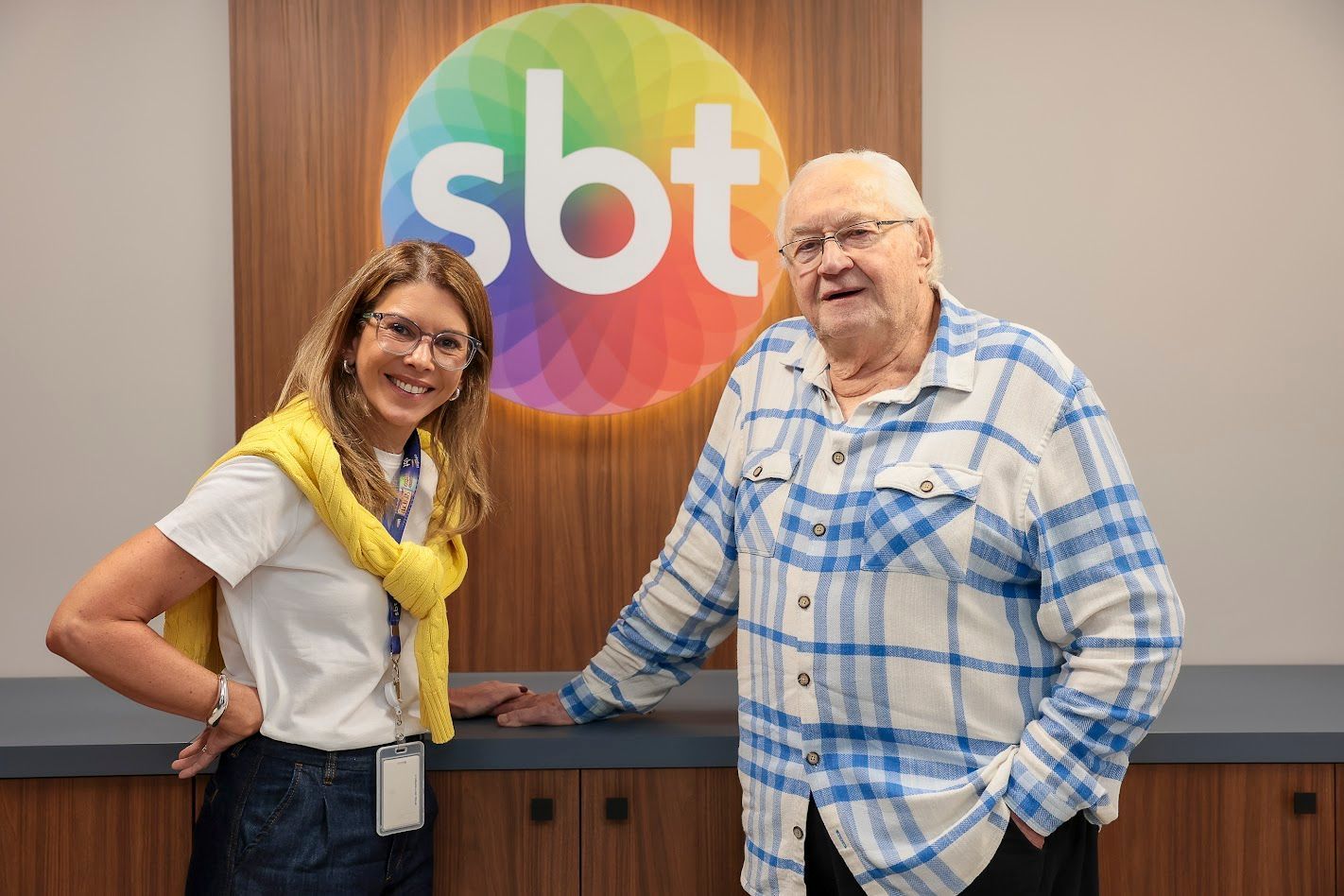 Daniela Abravanel Beyruti E Boris Casoy Foto Rogerio Pallatta Sbt