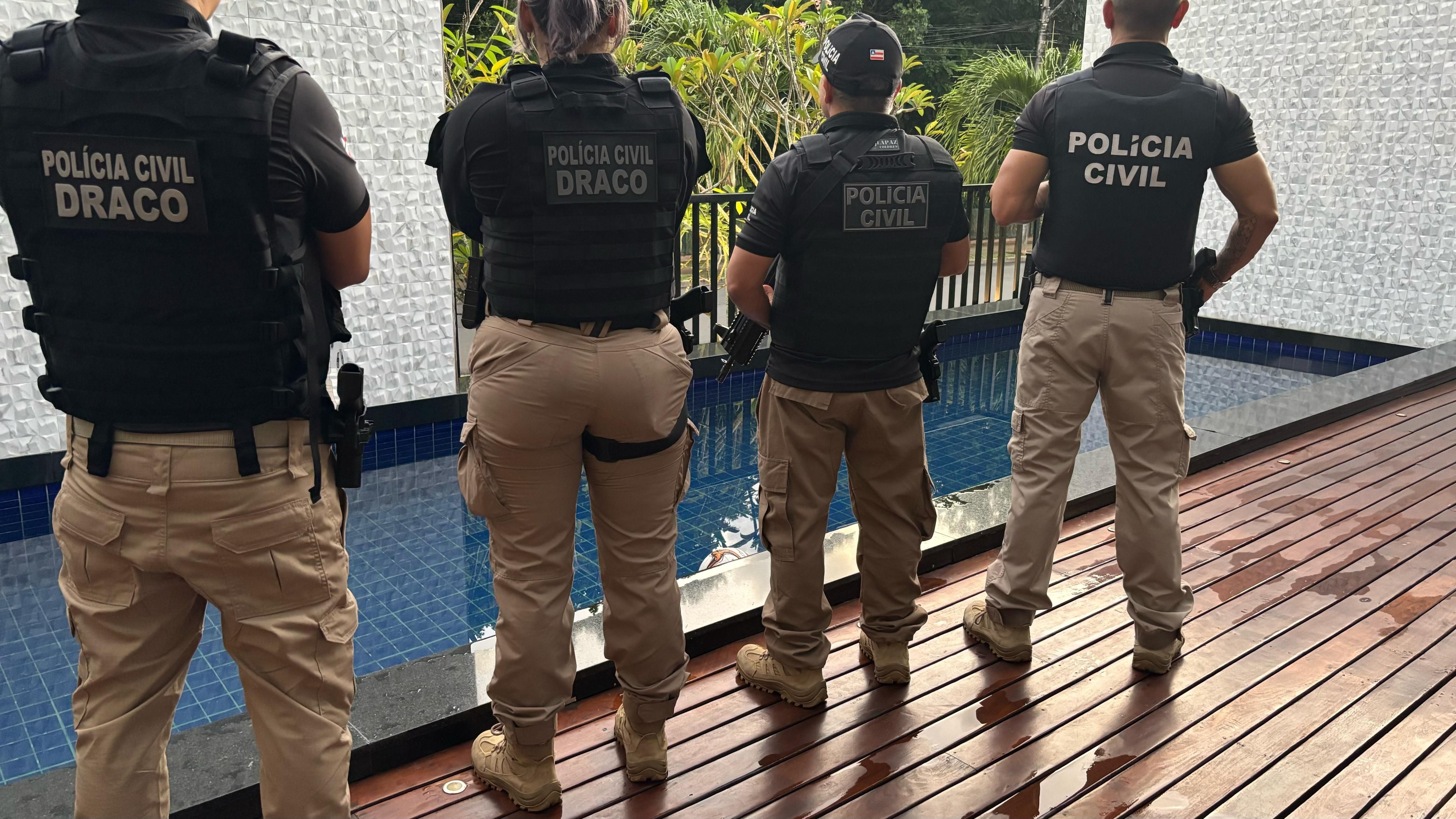 Tchaca, Franklin e Nanan foram presos pela Operação Falsas Promessas | Foto: ascom/PC-BA