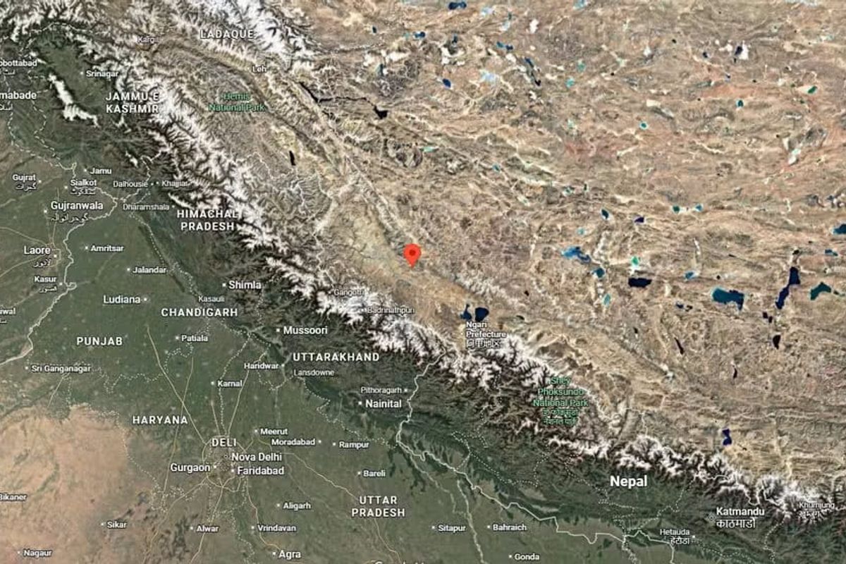 Terremoto de magnitude 5,1 atingiu o Tibete. Foto: Reprodução | Google