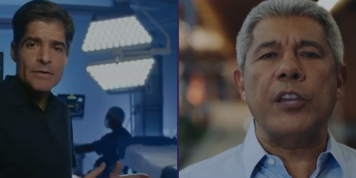 Na Propaganda, Acm Neto Aparece Em Meio a Registros Fotogr&aacute;ficos De Sua Carreira P&uacute;blica. J&aacute; O Atual Governador Ainda Destacou a For&ccedil;a Da Alian&ccedil;a Com Lula (2)