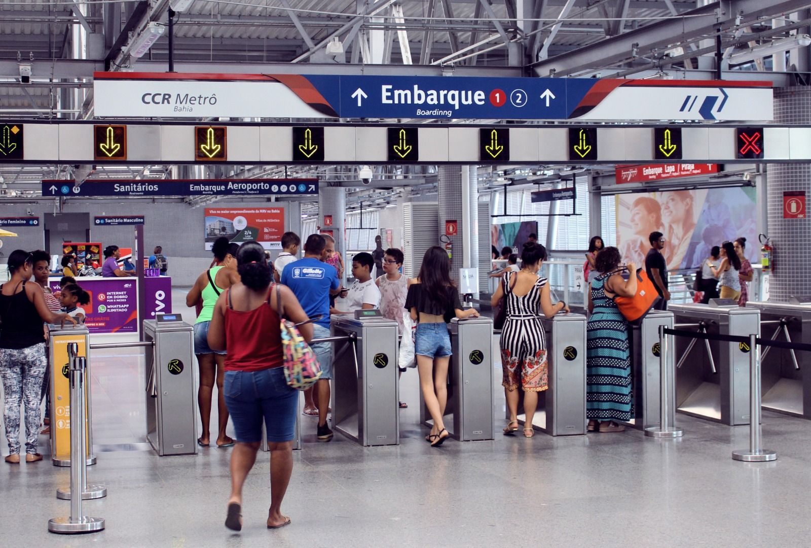 Metrô De Salvador / Estação Acesso Norte. Foto: Divulgação | CCR Metrô Bahia