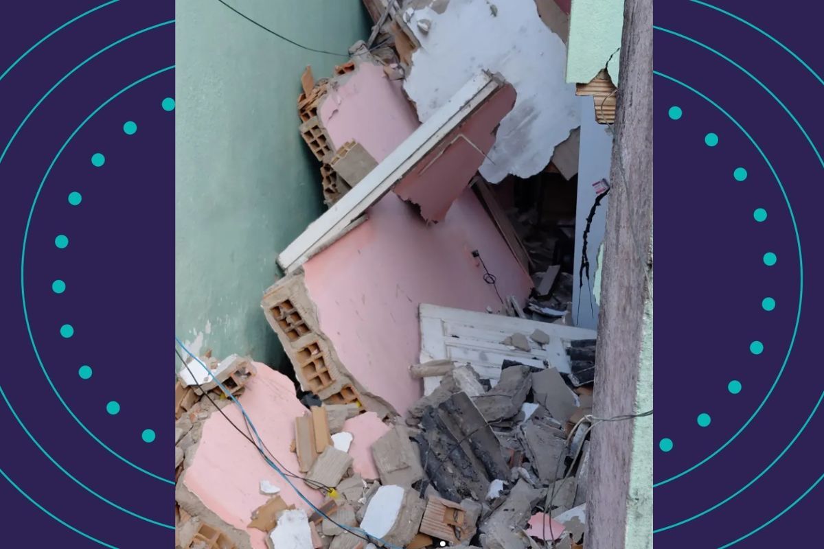 Panela de press&atilde;o explode e deixa ferido em Santo Ant&ocirc;nio de Jesus. Foto: Reprodu&ccedil;&atilde;o Redes Sociais 