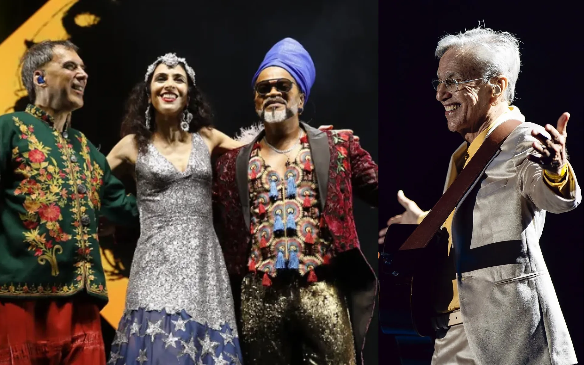 Ingressos a R$ 1 mil: Brown confirma Marisa, Arnaldo e Caetano em show