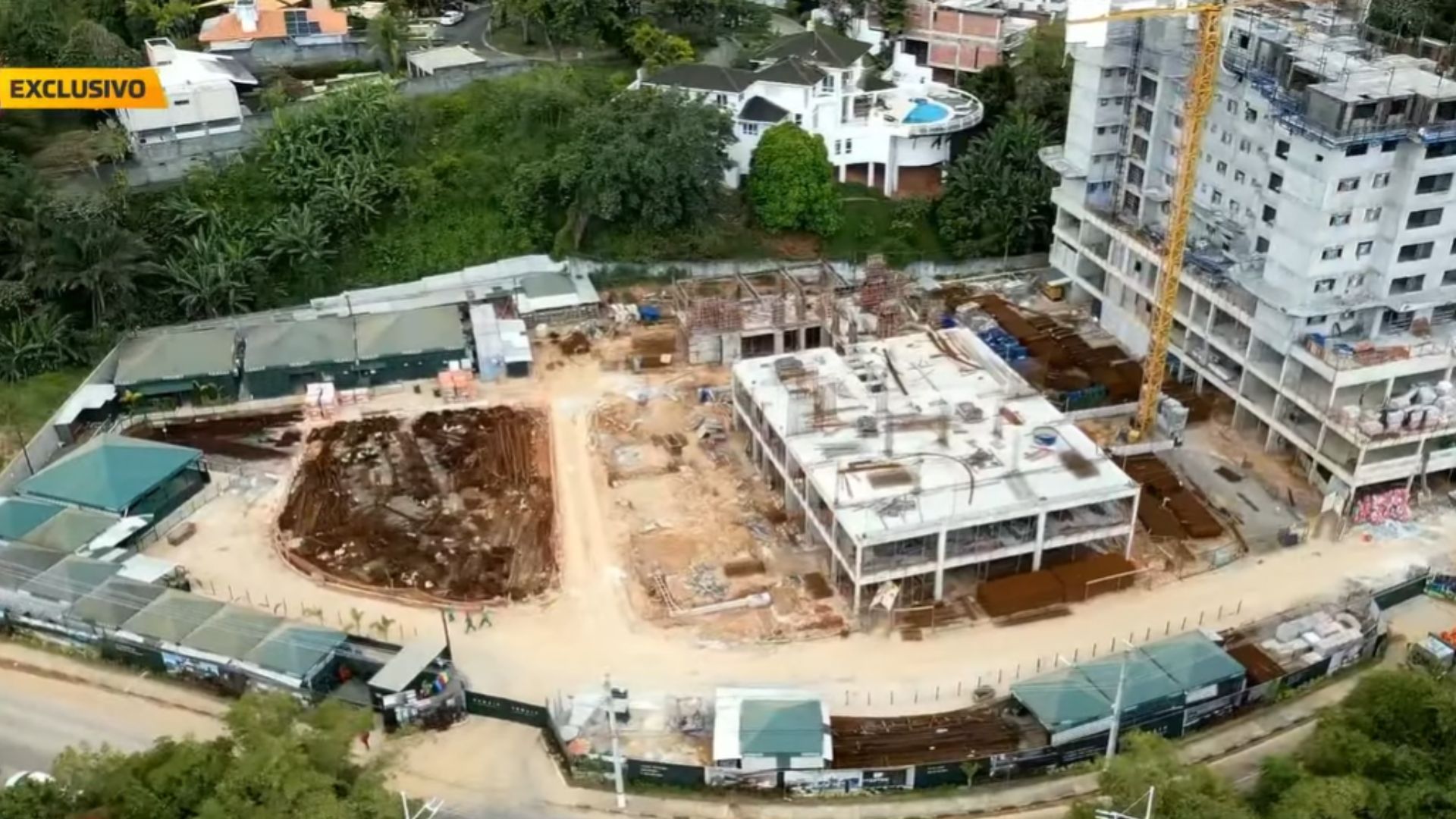 Trabalhador recebeu descarga elétrica durante obra da MRV em Patamares | Foto: TV Aratu