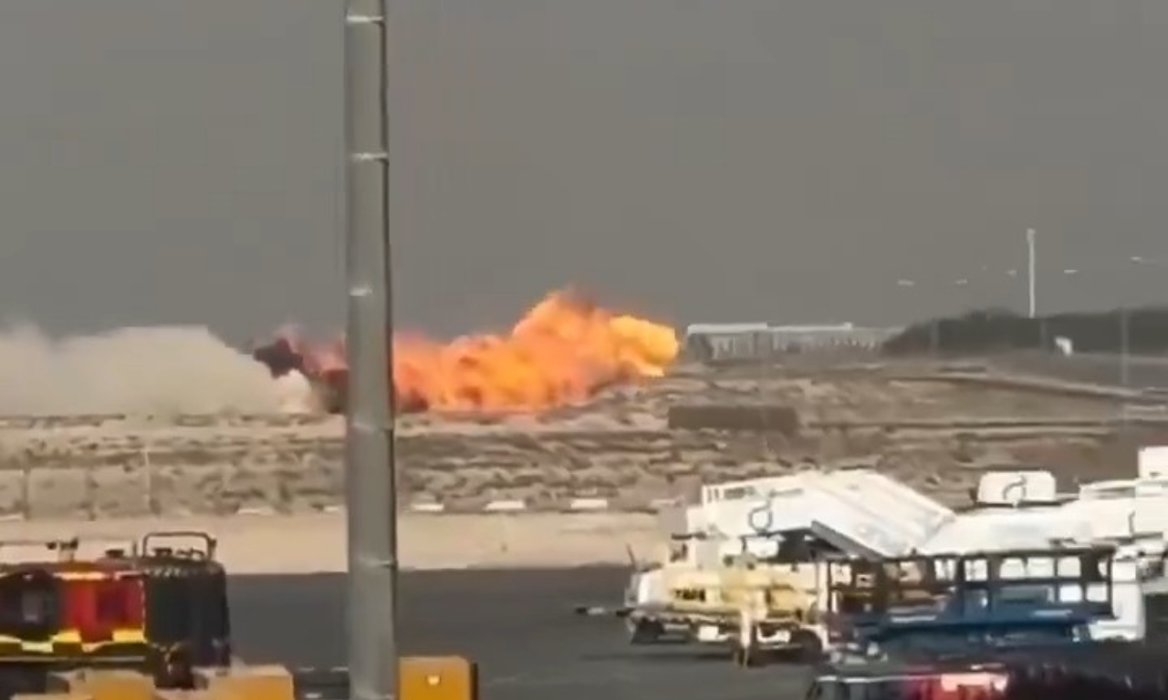 Imagens e vídeos do momento da queda até a explosão repercutiram nas redes sociais.Foto: Reprodução