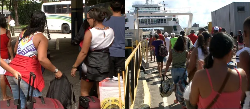 FLUXO: Ida para o São João tem movimento intenso no ferry e na rodoviária nesta quinta-feira