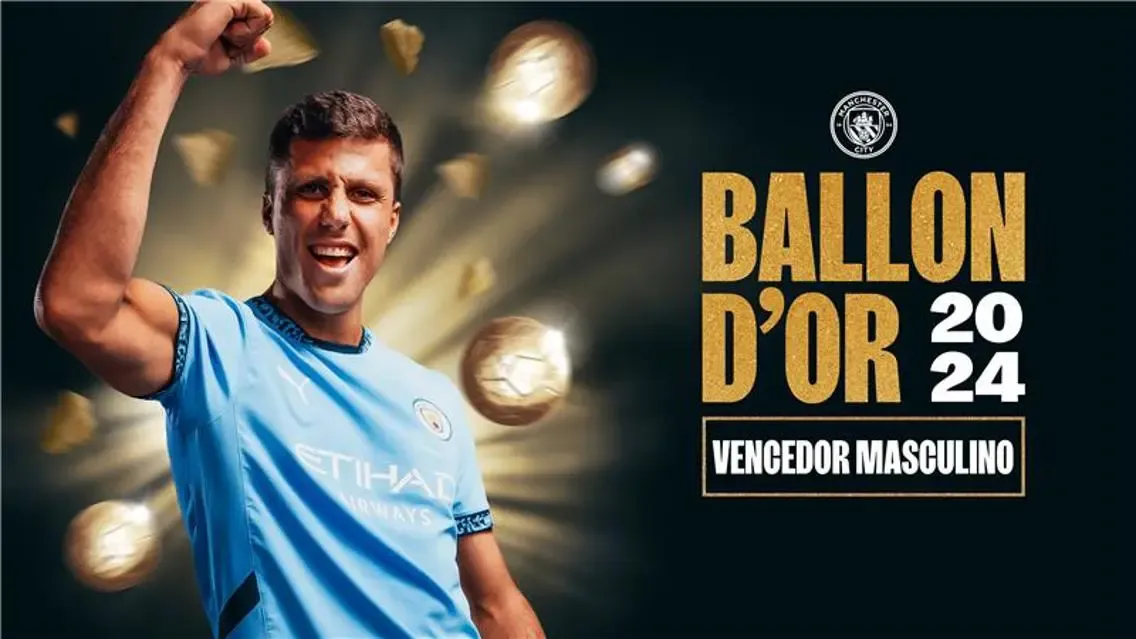 Sob vaias, Rodri recebe a Bola de Ouro 2024 de melhor jogador do ano