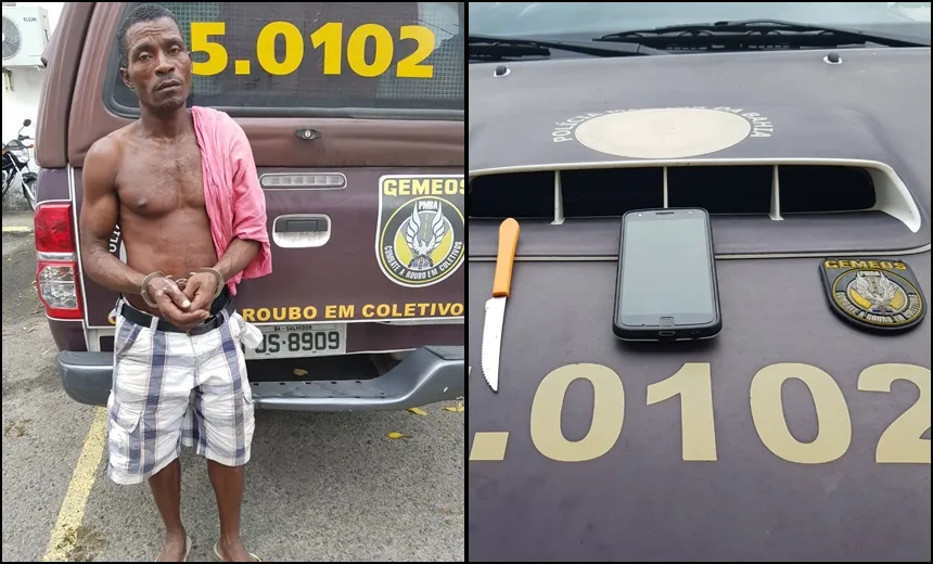 OPERAÇÃO GÊMEOS: PM prende três criminosos envolvidos com roubos de ônibus em Salvador