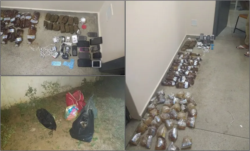 Policiais militares evitam arremesso de 14 kg de maconha e celulares em presídio de Jequié