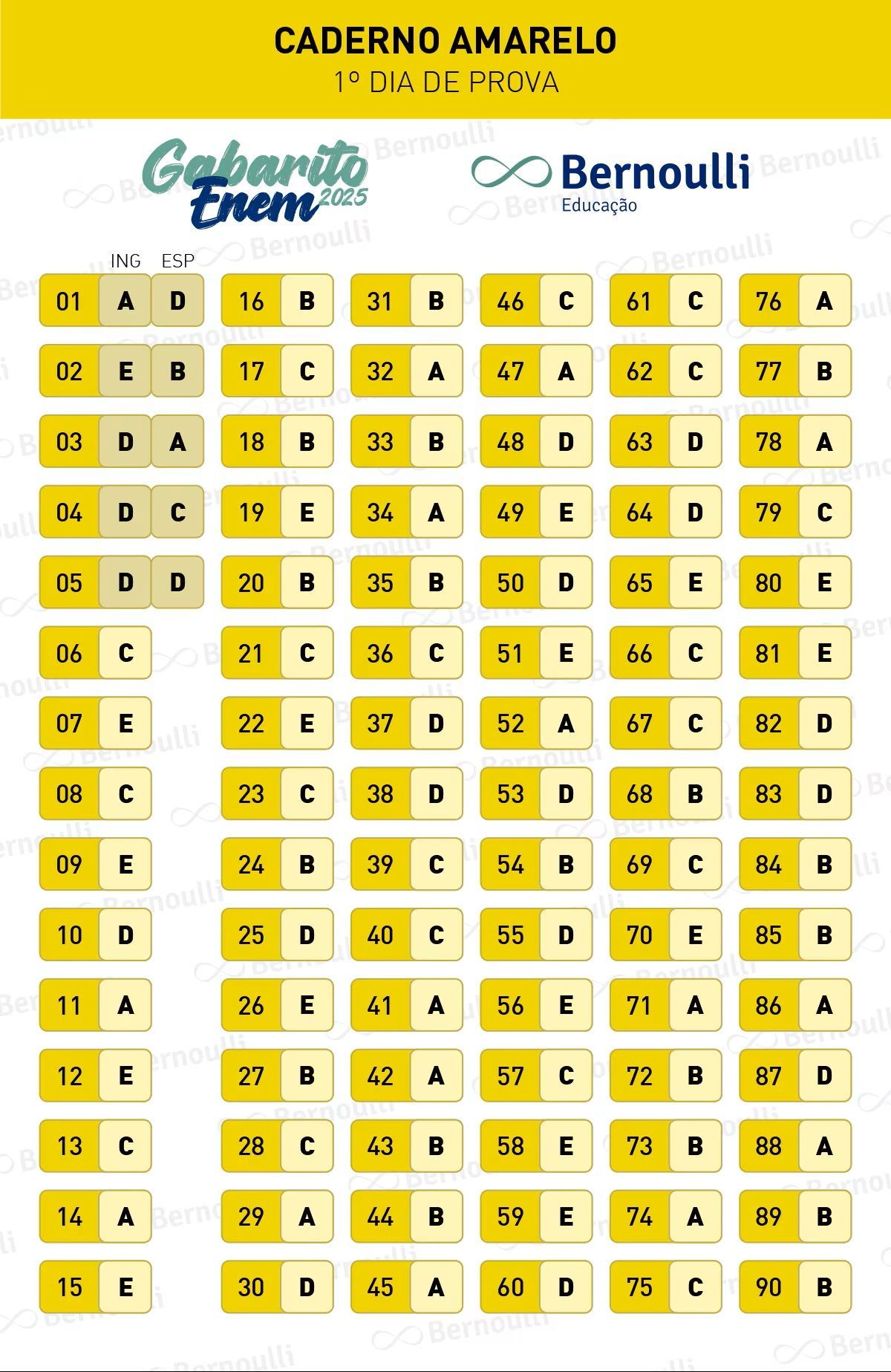 Prova Amarela   Enem 2025