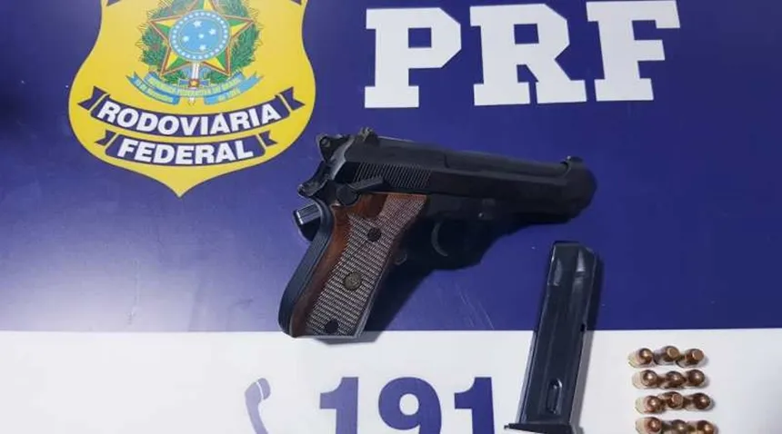 Homem é detido com arma de fogo municiada durante fiscalização na BR 116