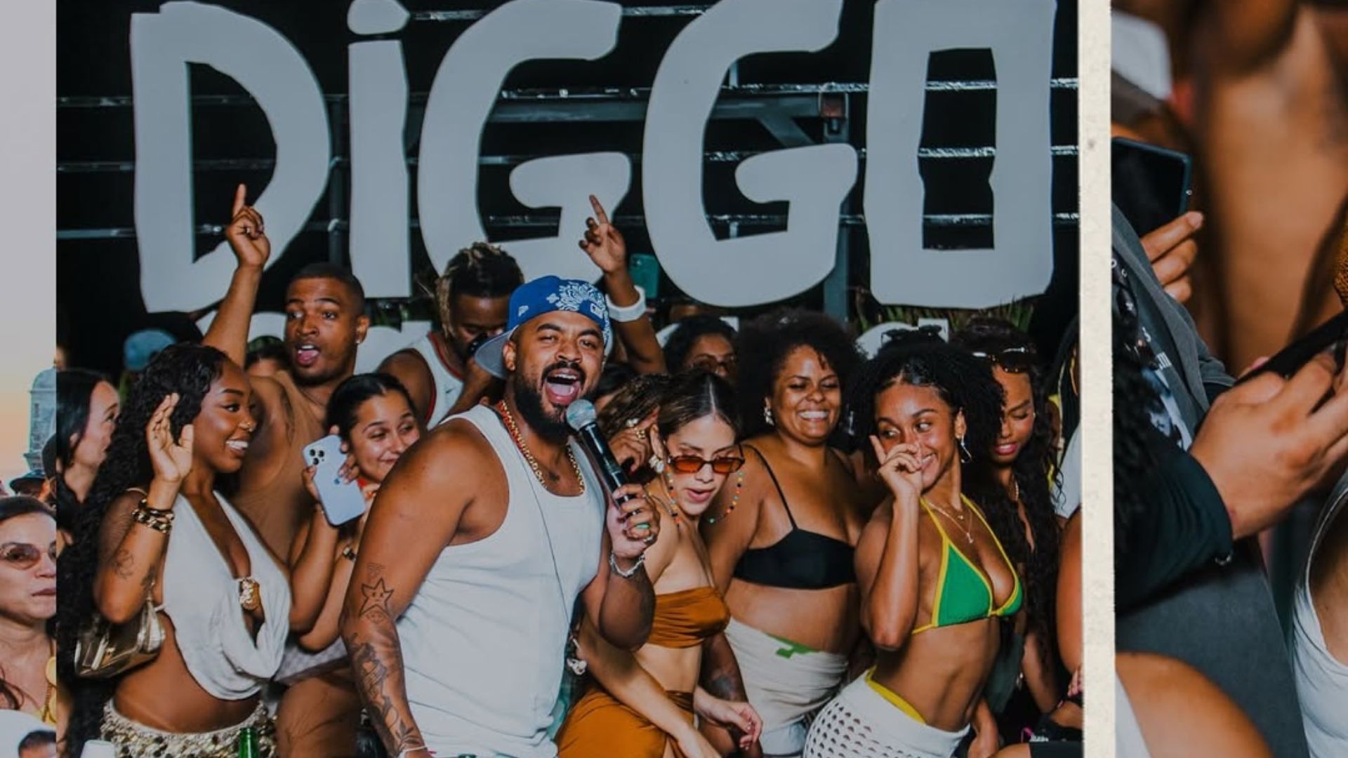 Diggo na Praia - gravação do audiovisual reuniu multidão no Porto da Barra, em Salvador