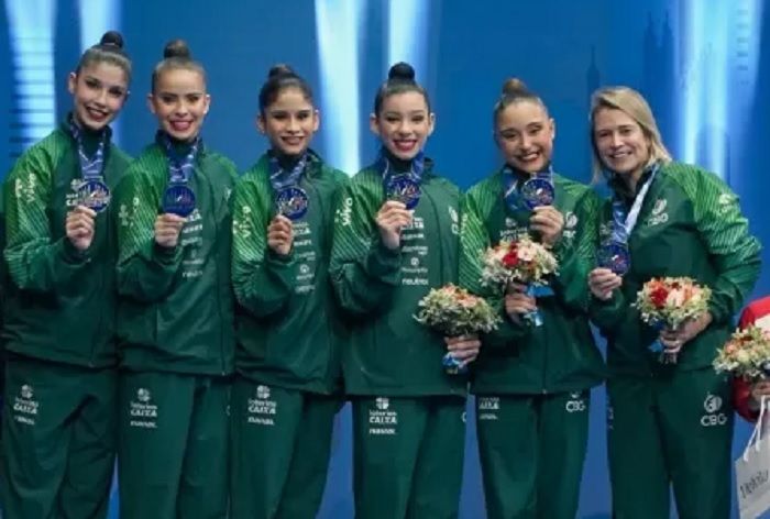 Ginastica Rítmica Feminina. Foto: Reprodução/X/cbginastica